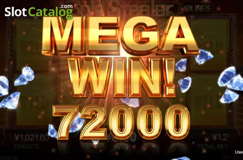 Mega Win Screen 2. Gold Stealer slot