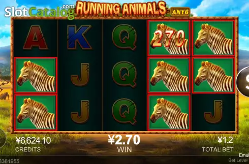 Win Screen 2. Running Animals slot