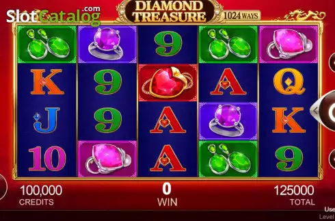 Game screen. Diamond Treasure slot