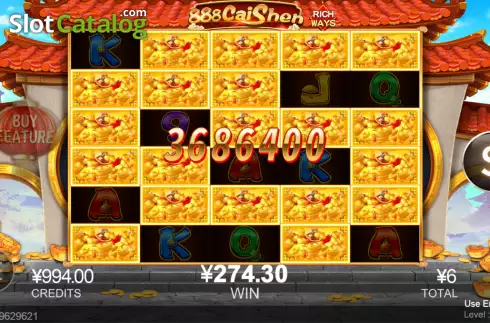 Big Win screen 2. 888 Cai Shen slot