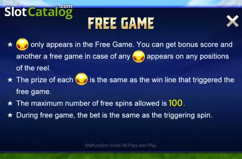 Free Game screen. Football Fever (CQ9Gaming) slot