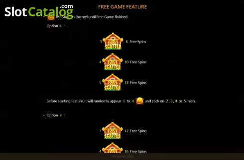 Free Game feature screen. The Chicken House slot