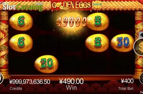 Win Screen. Golden Eggs (CQ9Gaming) slot