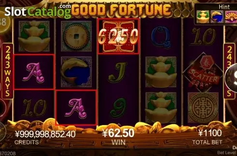 Win Screen. Good Fortune (CQ9Gaming) slot