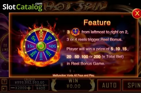 Feature. Hot Spins (CQ9Gaming) slot