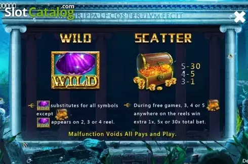Wild & Scatter. Poseidon (CQ9Gaming) slot