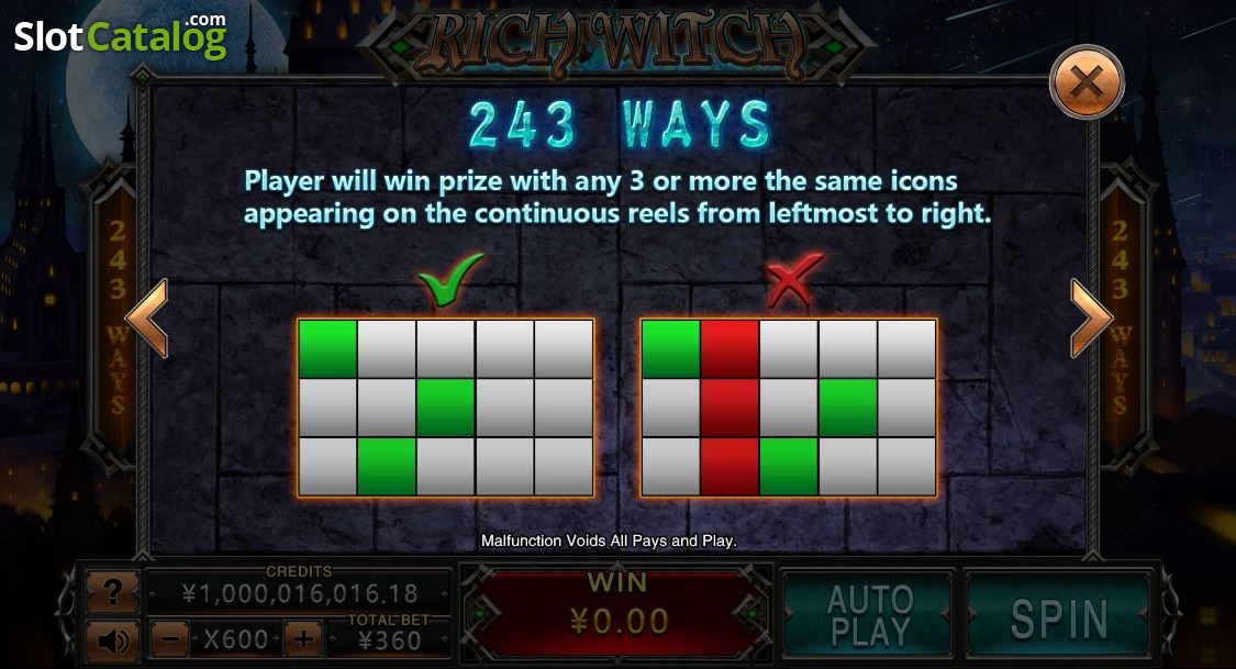 Rich witch slot online, free