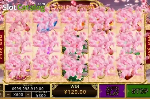 Bildschirm3. Sakura Legend slot