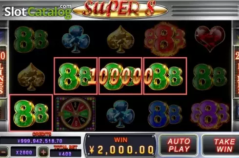 Win Screen. Super 8 (CQ9 Gaming) slot