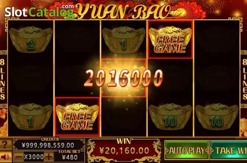 Bildschirm3. Yuan Bao slot