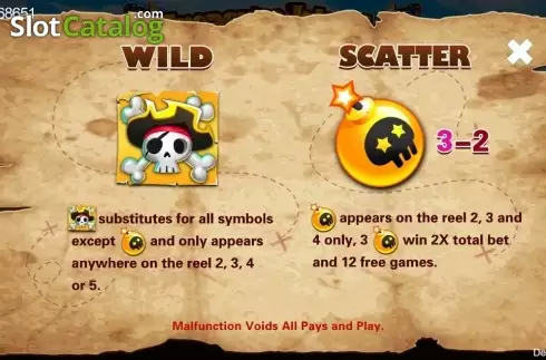 Wild & Scatter. Treasure Island (CQ9Gaming) slot