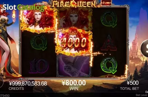 Win Screen. Fire Queen (CQ9Gaming) slot