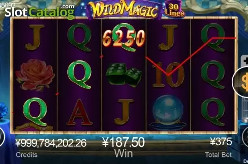 Win Screen. Wild Magic (CQGaming) slot