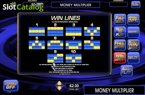 Bildschirm8. Money Multiplier (CR Games) slot