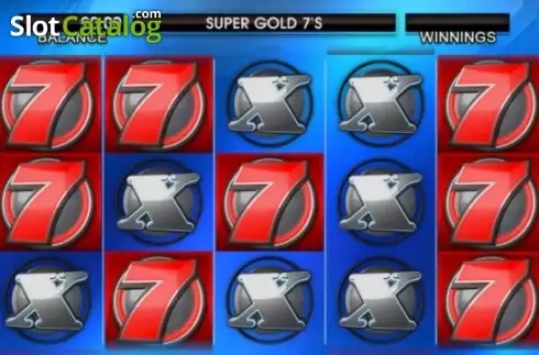 Game Workflow screen . Super Gold Sevens slot