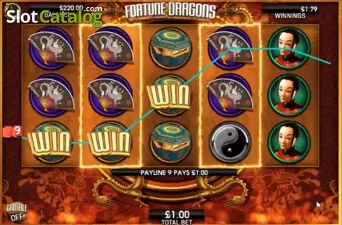 Ekran5. Fortune Dragons (CR Games) yuvası