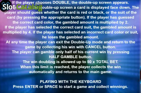 Game Rules screen. Win Feast slot