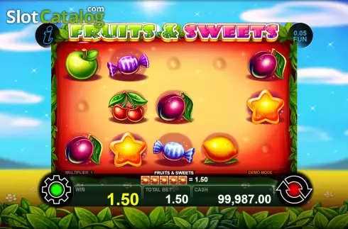 Win Screen 2. Fruits and Sweets slot