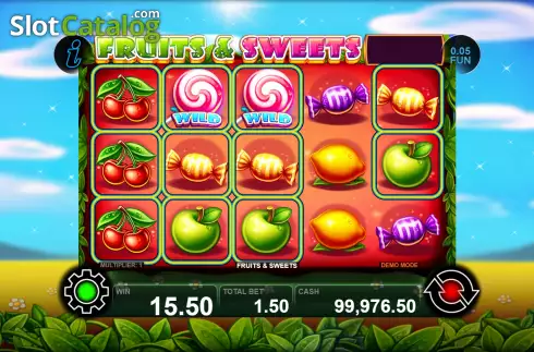 Free Spins Win Screen 3. Fruits and Sweets slot