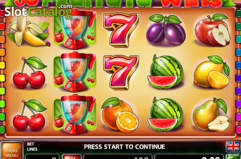 Game screen. 30 Fruitata Wins slot