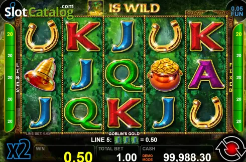 Win screen. Goblin's Gold (Casino Technology) slot