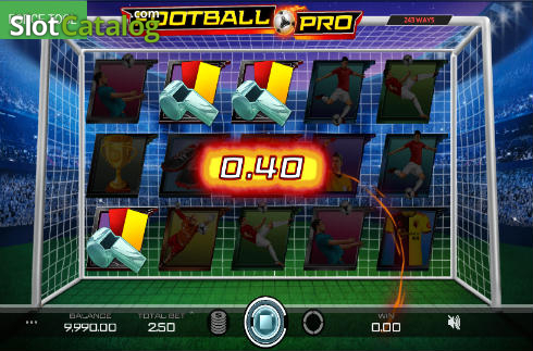 Win Screen. Football Pro slot
