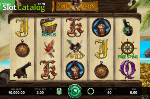Bildschirm2. Pirates of Fortune slot