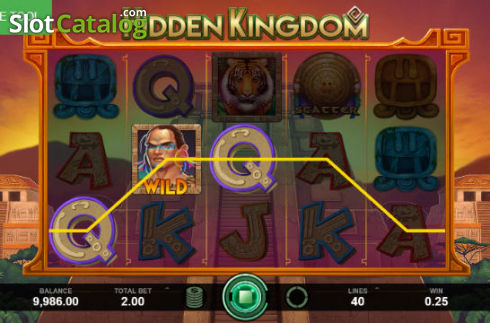 Cash Wild Screen. Hidden Kingdom slot