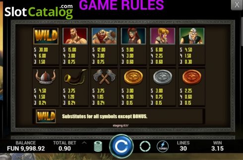Game Rules 1. Viking Madness slot