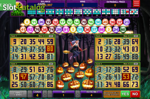 Cash Screen. Bingo Bruxaria slot