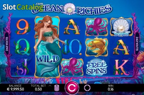 Reels Screen. Ocean Richies (Caleta Gaming) slot