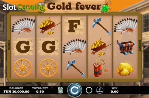 画面2. Gold Fever (Caleta Gaming) カジノスロット