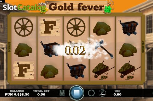 Ekran3. Gold Fever (Caleta Gaming) yuvası
