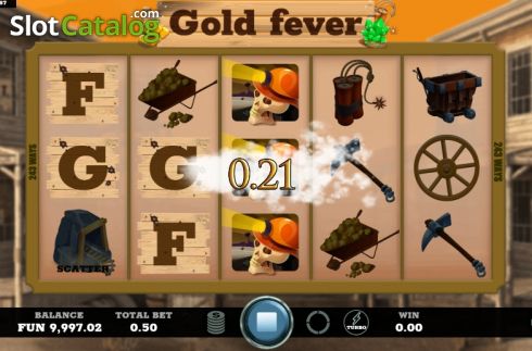 画面4. Gold Fever (Caleta Gaming) カジノスロット