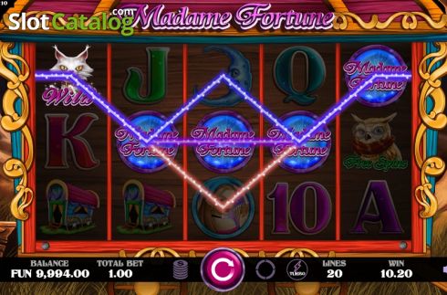 画面3. Madame Fortune (Caleta Gaming) カジノスロット