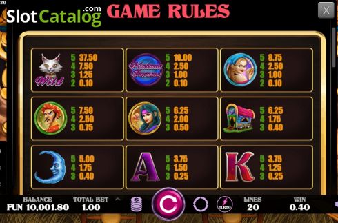 Ecran6. Madame Fortune (Caleta Gaming) slot