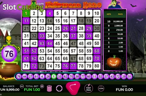 Game screen 3. Halloween Lotto slot