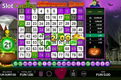 Win screen 2. Halloween Lotto slot