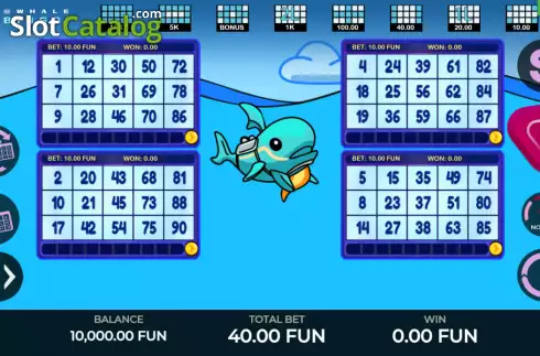 Game screen. @Whale Bingo slot
