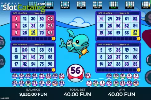 Win screen 2. @Whale Bingo slot