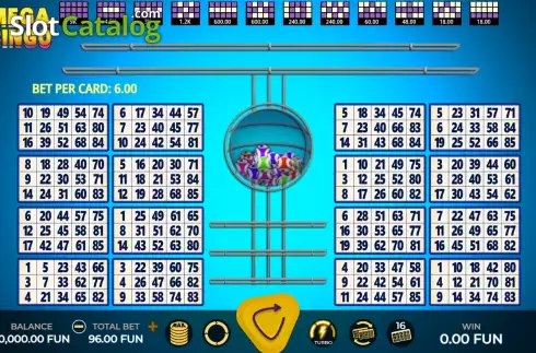Ekran2. Mega Bingo yuvası