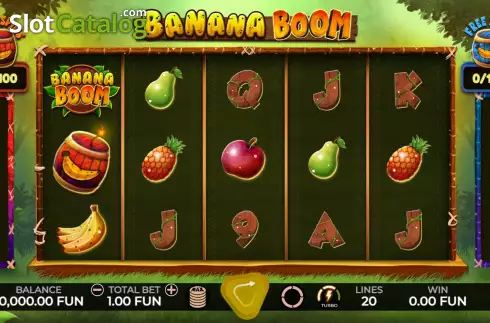 Game screen. Banana Boom slot