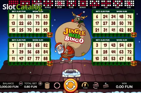 Game screen. Jingle Bell Bingo slot