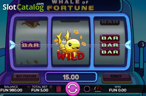 画面3. Whale of Fortune (Caleta Gaming) カジノスロット