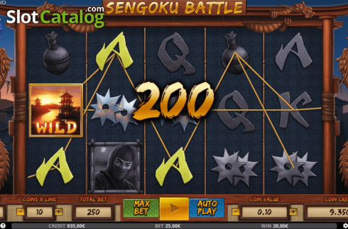 Win Screen 2. Sengoku Battle slot