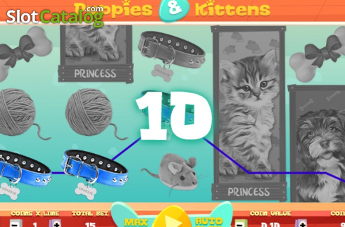 Captura de tela5. Puppies and Kittens slot