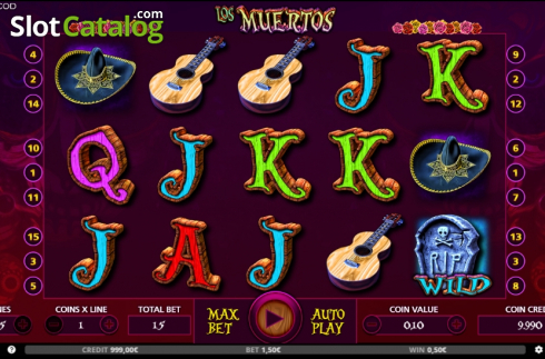 Captura de tela2. Los Muertos (Capecod Gaming) slot