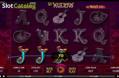 Captura de tela3. Los Muertos (Capecod Gaming) slot
