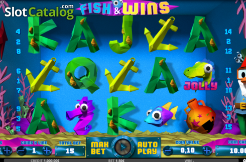 Bildschirm2. Fish and Wins slot