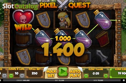 Skärmdump3. Pixel Quest slot